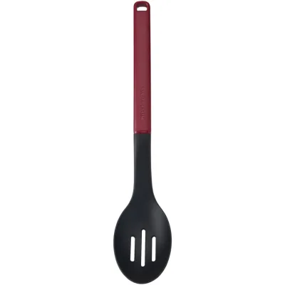 Ложка кухарська KitchenAid Classic для сервірування з прорізами 34 см червоний (KHA004OHEREG)