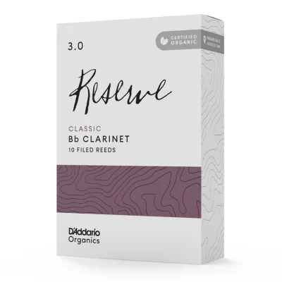 Тростина для кларнета D'Addario Organic Reserve Classic Bb Clarinet #3.0 - 10 Box (ODCT1030)