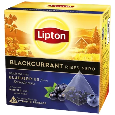 Чай Lipton зі смаком чорної смородини 20 пакетиків (5063270111925)
