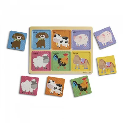 Пазл Melissa&Doug дерев'яні у футлярі "Друзі ферми" (MD31363)