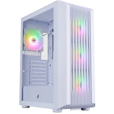 Корпус для ПК 1stPlayer H6-WH-4F7-W