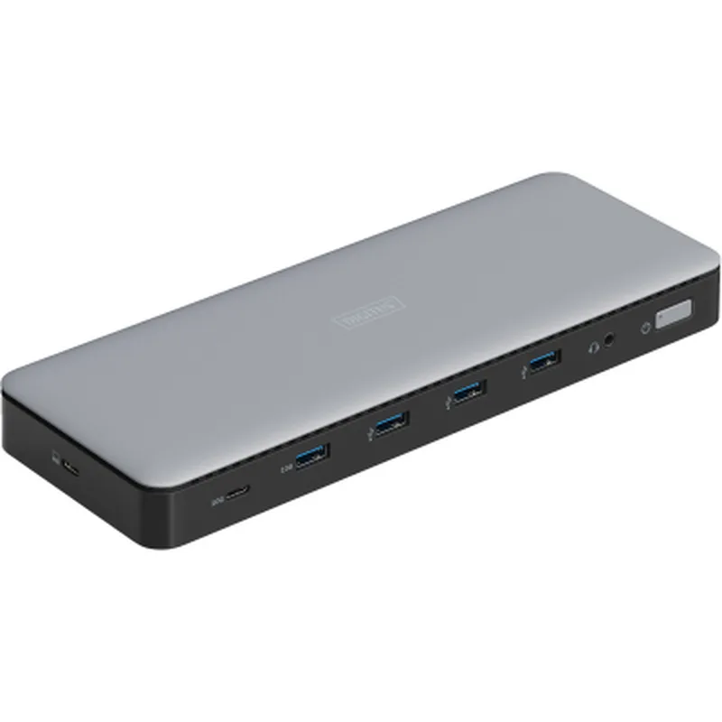 Порт-реплікатор Digitus USB-C > 3xHDMI/2xDP/4xUSB-A/USB-C/RJ54/DC/Audio (DA-70918)