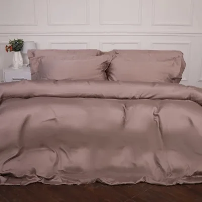 Постільна білизна MirSon Tencel №08 Beige 2x143x210 Сімейний (2200009637162)