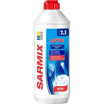 Засіб для ручного миття посуду Sarmix Active 500 мл (4820268103611)