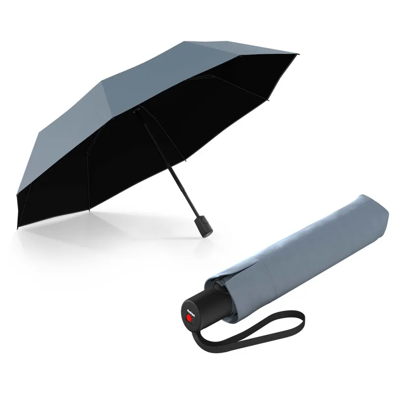 Парасоля Knirps A.200 Medium Duomatic Fog Black HeatShield автомат, складана (Kn95-7201-88082)