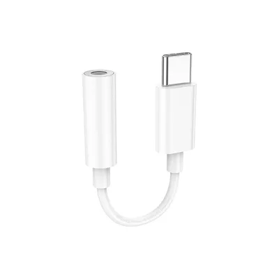 Перехідник USB-C to 3.5mm F LS35 white HOCO (6931474790767)