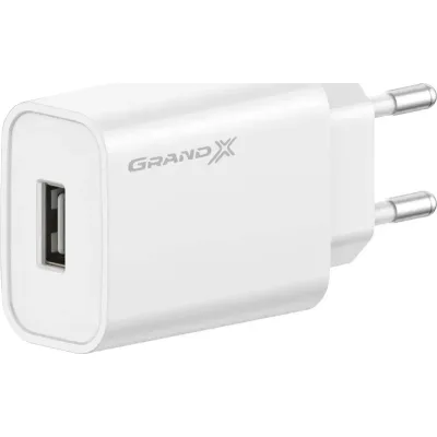 Зарядний пристрій Grand-X Quick Charge QС3.0, + cable USB -> Type C 1m white (CH-550WT)