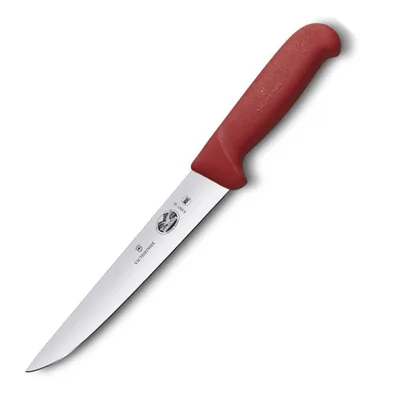 Кухонний ніж Victorinox Fibrox обвалювальний 18 см, червоний (5.5501.18)