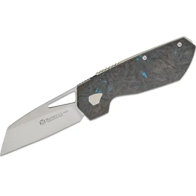Ніж Maserin W2, M390, fat carbon, синій (371/B)