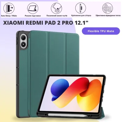 Чохол до планшета BeCover Flexible TPU Mate Xiaomi Redmi Pad 2 Pro 12.1" Dark Green (715607)
