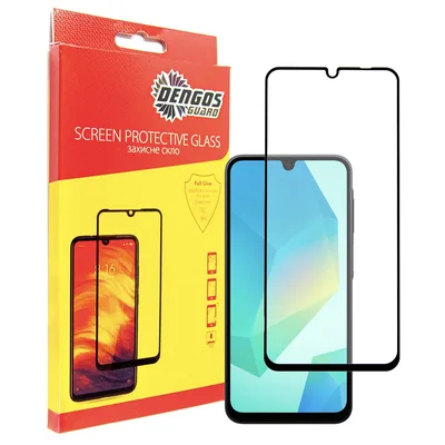 Скло захисне Dengos Full Glue Samsung Galaxy A16 5G (black) (TGFG-378)