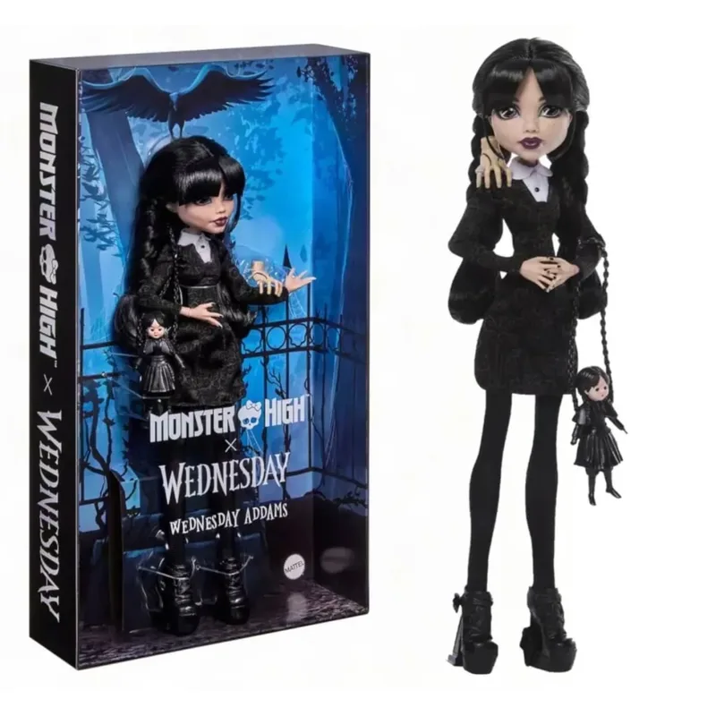 Лялька Monster High Wednesday Венздей Готичний стиль (JNJ91)