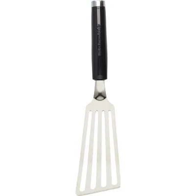 Лопатка кухонна KitchenAid Classic з прорізами 31,8 см чорний (KCG024OHOBE)