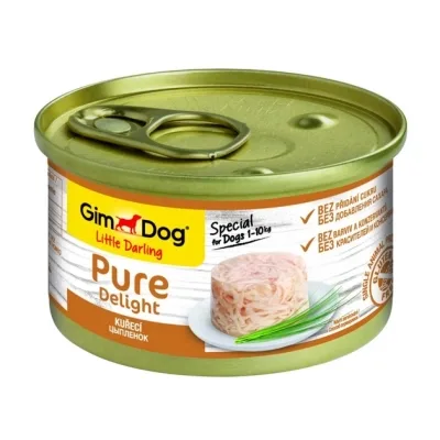 Консерви для собак GimDog Pure Delight для мініатюрних порід з куркою 85 г (4002064513140)
