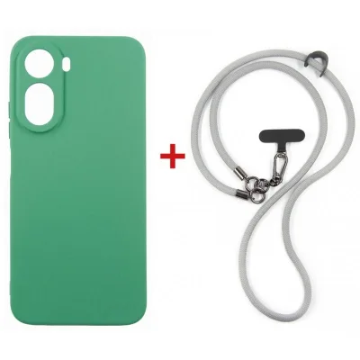 Чохол до мобільного телефона Dengos Case + Cross-body Strap Xiaomi Redmi A7 Pro Mint+Grey (DG-KM-CCRB-53)