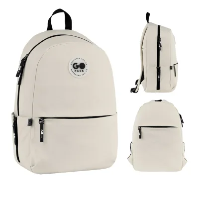 Рюкзак шкільний GoPack Education Teens 188M-1 бежевий (GO26-188M-1)