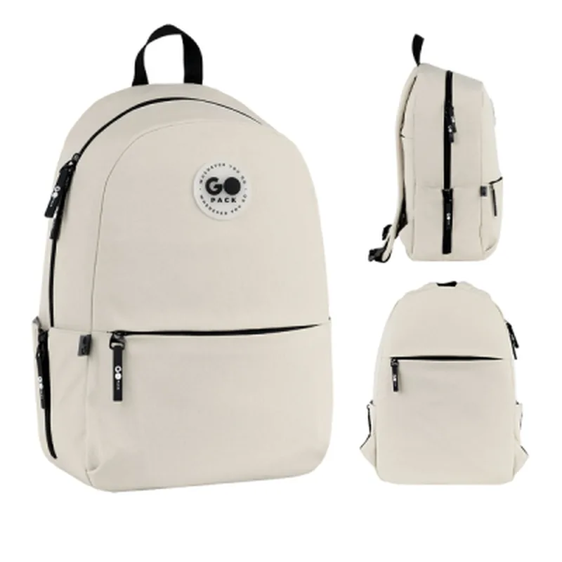 Рюкзак шкільний GoPack Education Teens 188M-1 бежевий (GO26-188M-1)