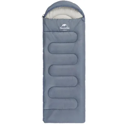 Спальний мішок Naturehike Y150L NH21MSD08 правий, сіро-блакитний (6975641888741)