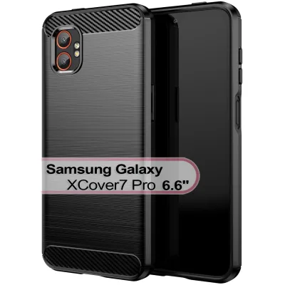 Чохол до мобільного телефона BeCover Carbon Series Samsung Galaxy XCover7 Pro SM-G766B Black (713559)