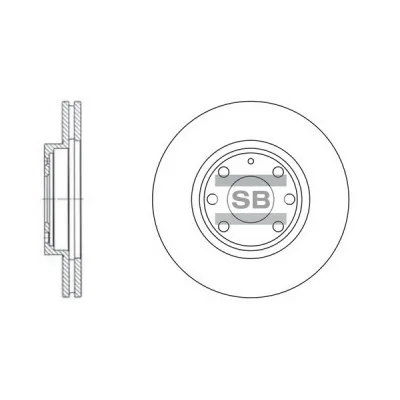 Гальмівний диск HI-Q SD3012