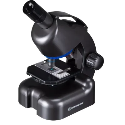 Мікроскоп Bresser Junior CM-04 100x-900x Black з набором для дослідів і адаптером для смартфона (14951) (931504)