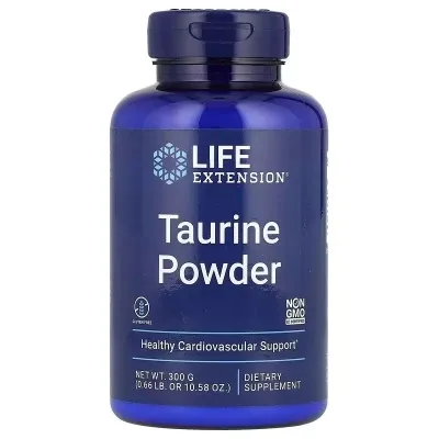 Вітамінно-мінеральний комплекс Life Extension Таурін у порошку, Taurine Powder, 300 гр (LEX-13330)