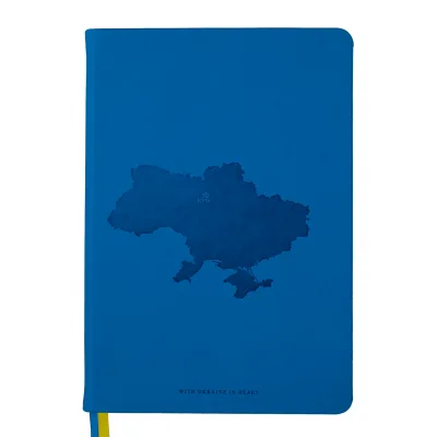 Блокнот Buromax діловий Ukraine A5 у клітинку 96 аркушів обкладинка зі штучн (BM.295120-02)