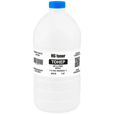 Тонер HP CLJ Pro M252 1кг, cyan HG (TSM-HGH02C-1)