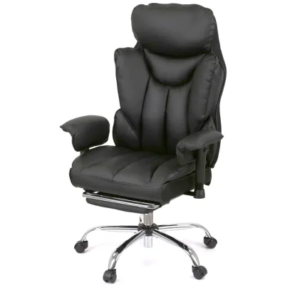 Офісне крісло Аклас Бамбетель RL 10093H Чорний (PU Black) (00158595)