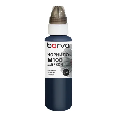 Чорнило Barva Epson M100/M105/M200, 100 мл, pigmented, black (M100-406)