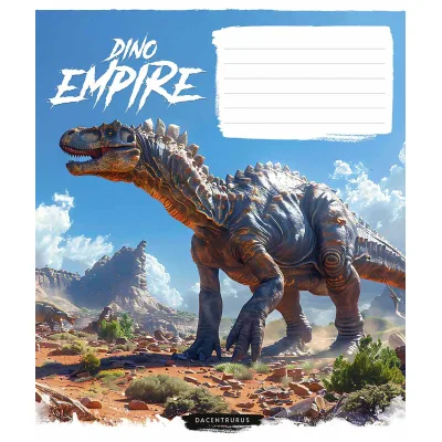 Зошит Школярик Dino empire 12 аркушів клітинка (012-3490K)
