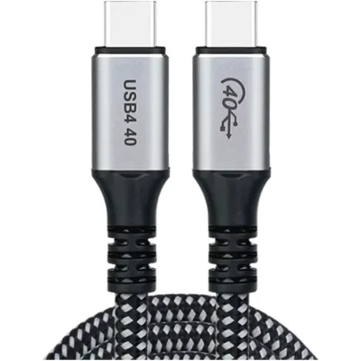 Дата кабель USB-C to USB-C 1.2m USB4.0 Gen3 240W (8K HDR) Choetech (XCC-1040-GY)