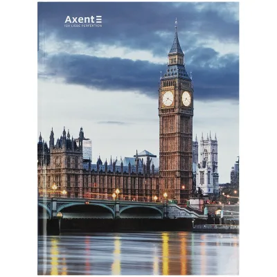 Книга записна Axent A4 City, London, 96 аркушів клітинка (8425-5-A)