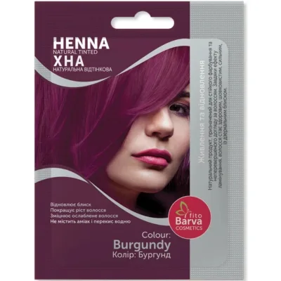 Хна Fito Barva Henna Natural Tinted Відтінкова Бургунд 25 г (8908011049723)