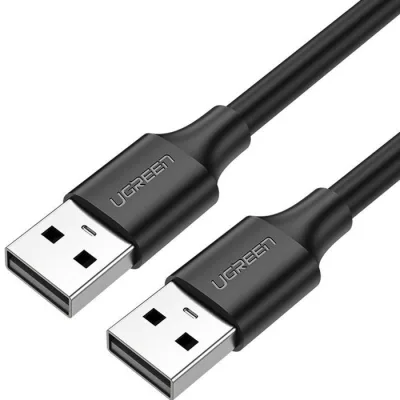 Дата кабель USB 2.0 AM/AM 1.5m US102 black Ugreen (10310)