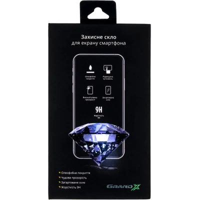 Скло захисне Grand-X Apple iPhone 14 Pro 9D black (AIP14PR9D)