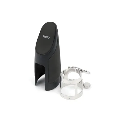 Лігатура для саксофонів D'Addario Rico Ligature & Cap For Alto Sax Nickel-Plated (RAS1N)