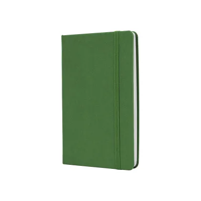 Книга записна Optima А5 MAGIC, тверда обкладинка, гумка, білий блок клітинка, зелений (O27102-04)