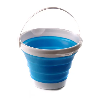 Відро складне СИЛА силіконове 5 л blue (961003)