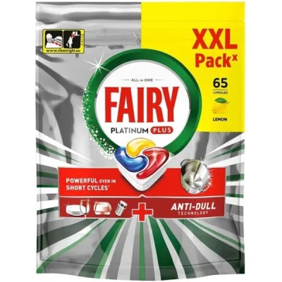 Таблетки для посудомийних машин Fairy Platinum Plus All in One Lemon 65 шт. (8006530115575)