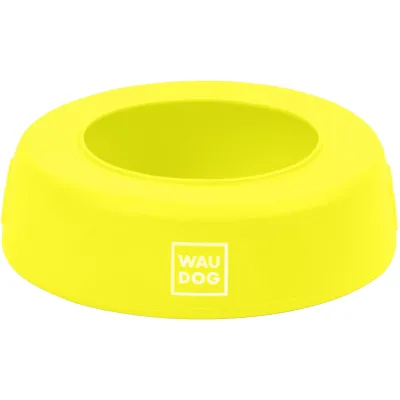 Посуд для собак WAUDOG Silicone Миска-непроливайка 750 мл жовта (50788)