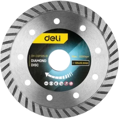 Круг відрізний Deli алмазний 125 х 22,2 мм (DH-CQP125-E1)