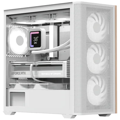 Корпус для ПК AeroCool D301A-G-WT-v2 White (ACCS-DS03043.21)