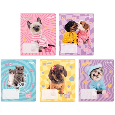 Зошит Kite Studio Pets, 12 аркушів, клітинка (SP25-232)