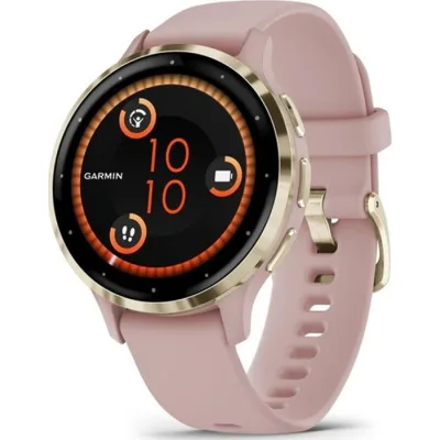 Смарт-годинник Garmin Venu 3S, Dust Rose + Soft Gold, GPS (010-02785-03)