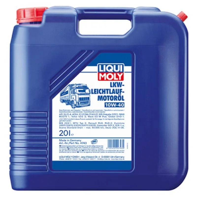 Моторна олива Liqui Moly LKW Leichtlauf-Motoroil SAE 10W-40 Basic 20л (4743)