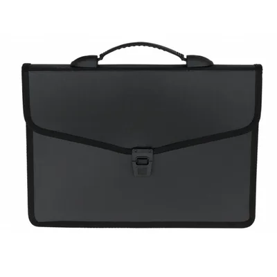Папка - портфель Buromax 3 compartments, with a lock, black (BM.3734-01)