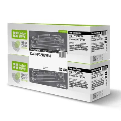 Картридж ColorWay Pantum (PC-211EV) P2200/2207/2506/M6500/M6607 Black, DUAL PACK (CW-PPC211EVFM)