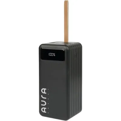 Батарея універсальна AURA NRG-P80 80000mAh 22.5W Black (PBANRG-P80B)