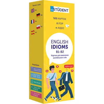 Картки для вивчення англійської мови English Student. English Idioms B1-B2